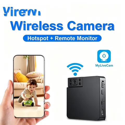 Portable Video Camera,HD1080P Security Camera,for Home Security,black new