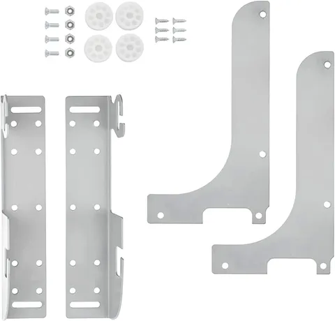 5WB-DMKIT Metal Door Shelf Mount Silver Kit for 5wb1 5wb2 5cw2 Organizer Bask...