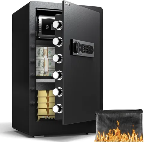 Digital Security Safe Box 4.0 Cu Ft With Fireproof Bag