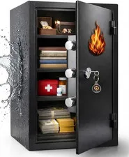 23.69'' Tall Fireproof Safe for Home, 60 Min Fire Protection