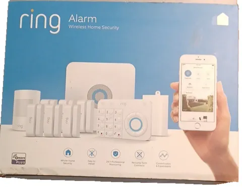 Ring Alarm Wireless Home Security System Kit  w/ Keypad Motion Sensor White