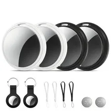 Air Tracker Tag 4 Pack [Apple MFi Certified] with Find My (iOS Only) Key Finder