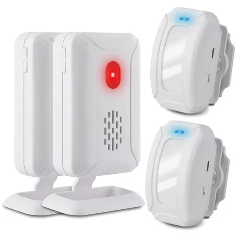 Wireless Electrical PIR Motion Sensor Alarm Indoor Long Range Entry Doorbell 2*