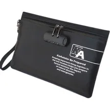 Fireproof Money Bag with Lock Fireproof and Waterproof Cash Bag with Zipper C...