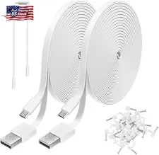 2 Pack 20FT Power Extension Cable Compatible with Wyze Cam V4,Wyze Cam V3,Wyze C