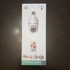 Light Bulb 2K Security Camera WiFi Night Vision Wireless Outdoor Motion Detector