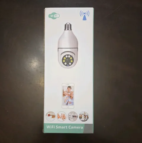 Light Bulb 2K Security Camera WiFi Night Vision Wireless Outdoor Motion Detector