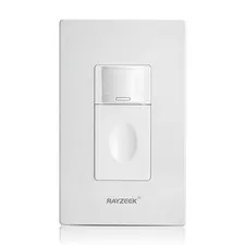 RAYZEEK Motion Sensor Light Switch, No Neutral Wire Required, No Ground Wire Nee