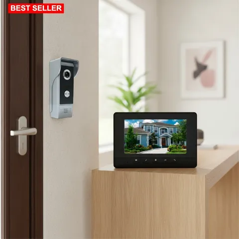 Wired Video Intercom System 7 Inch HD Monitor Night Vision Waterproof Security