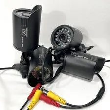 Night Owl HD Security Add-on Camera CM-650B-BU-TU Black Lot Of 4, GUC