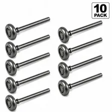 Garage Door Roller 4" Long Stem for 2" Track Steel Commercial Grade (10pcs)