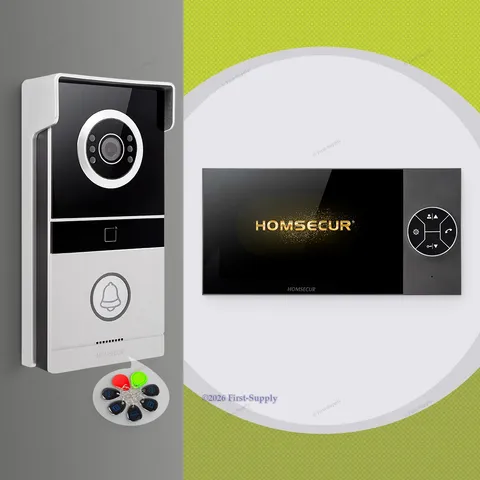 HOMSECUR 7" HD Video Doorphone Intercom Door Bell Card Access Night Vision