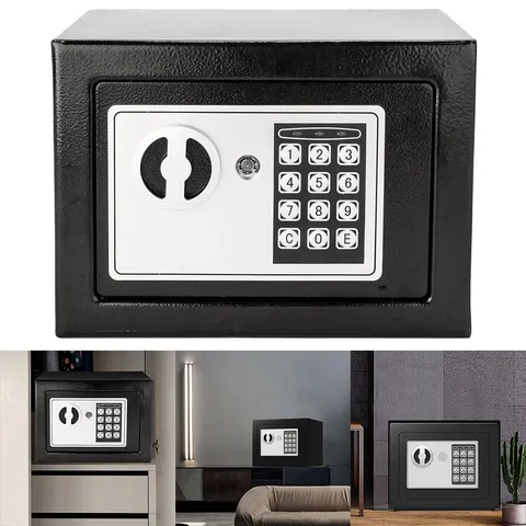 Digital Safe Box Lockable Mini Safety Box Steel for Store Money Jewelry Document