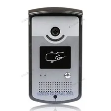 Wired 7" Video Door Phone Keyfobs Unlocking Night Vision Color LCD Monitor 1V2