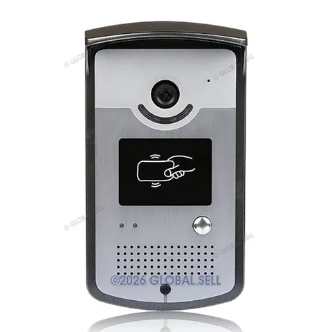 Wired 7" Video Door Phone Keyfobs Unlocking Night Vision Color LCD Monitor 1V2