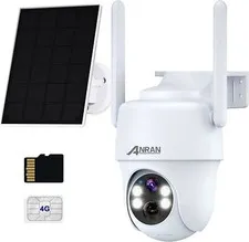 ANRAN 4G LTE Cellular Solar Security Camera