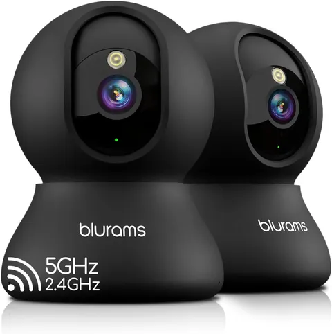 5G Indoor Cameras for Home Security, 2K Pet Camera with Phone App, 360° PTZ Home
