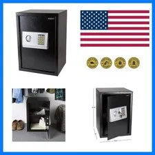 Digital Safe - Electronic Steel Safe with Keypad and Manual Override Keys - P...
