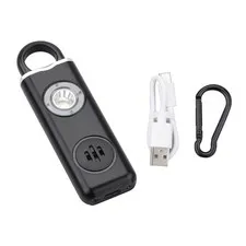 Self Defense Alarm 130dB Anti-wolf Alert For Girl Child Women Emergency Light