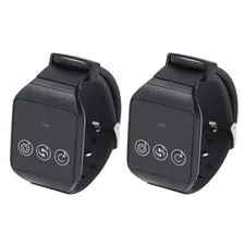 Wireless Restaurant Service Calling System 2 Watch Receiver And 1 Button Pa SRAI