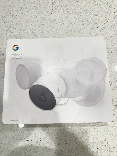 Google Nest Cam With Floodlight - Wired Outdoor Smart Home Security Camera
