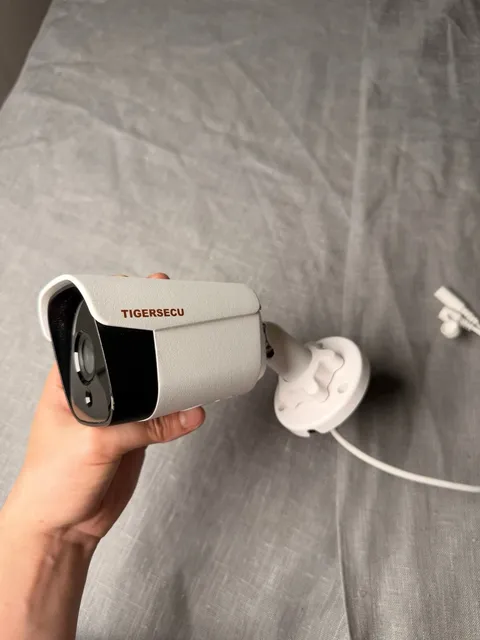 TIGERSECU Security Camera Long Range Weatherproof DVR White