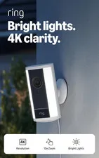 Spotlight Cam Pro, Plug-In (Newest Model), Home or Business Security, Retinal 4K