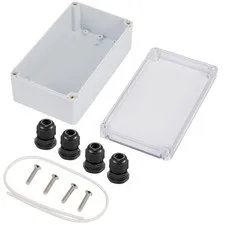 Laisomeke Universal Outdoor Junction Box 3.9 x 2.7 x 2 inch, transparent grey 