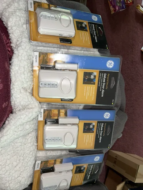 Lot Of 4 GE Deluxe Door Alarms 45117 New In Package