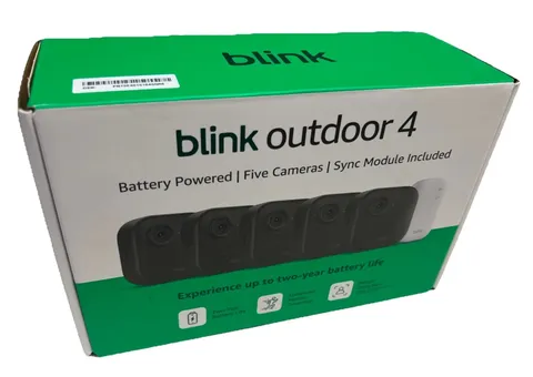 BRAND NEW BLINK Outdoor 4 (4th Gen) 5-Camera Security System w/ Sync Module Core