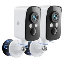 300° Pan Wireless Outdoor Security Camera, No Subscription Free 7-Day Cloud/S...