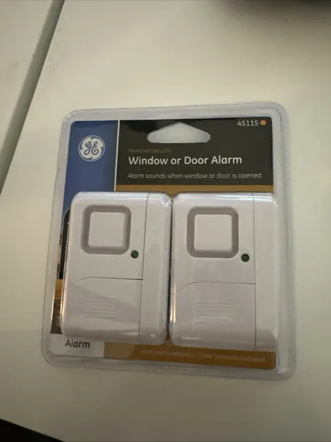 (2) GE 45115 Personal Security Wireless Window or Door Alarm - Entry Chime Mode