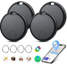 Air Tracker Tags-4 Pack Seektags [2026 Dual-System] for Apple & Android, 400 ...
