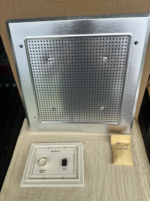 NuTone Music Intercom Outside Horn Patio Speaker With Remote Control Model 2017