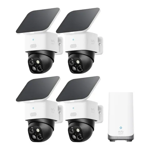 Eufy Solocam S340 4 Cam Pack Solar No Fee New Free Shipping