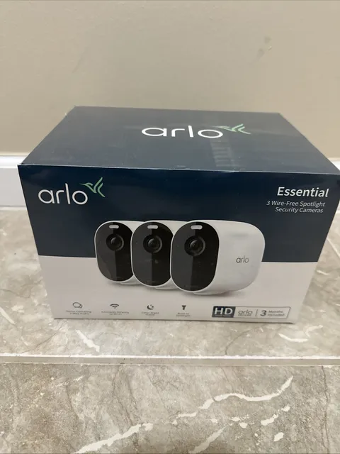 Arlo VMC2330W-100NAS Wireless Indoor/Outdoor 3 Pack Spotlight Security Camera