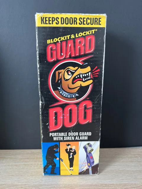 Brockit & Lockit, Guard Dog Portable Door Guard with Siren Alarm, NIB