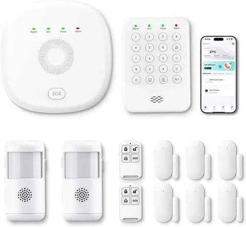 Home Security Systems Kit Newest Model, WiFi GSM 4G with Mobile App