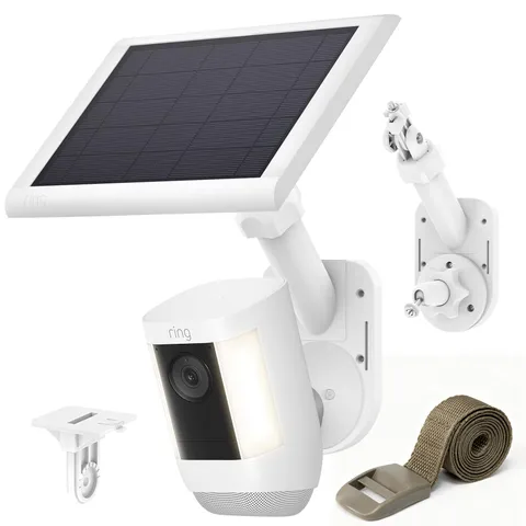 Universal 2-in-1 Wall Mount for Solar Panel & Camera-Compatible with Ring Sti...