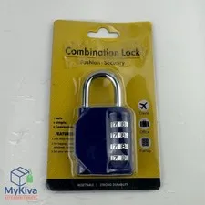 Combination Lock 4 Digit Padlock, for School Gym Locker, Sports Locker, Fence