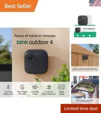 Outdoor 4 – Wireless smart security camera, two- battery life, 1080p HD day a...