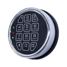 Chrome Electronic Safe Lock Replacement Keypad with Solenoid Lock, Fit High