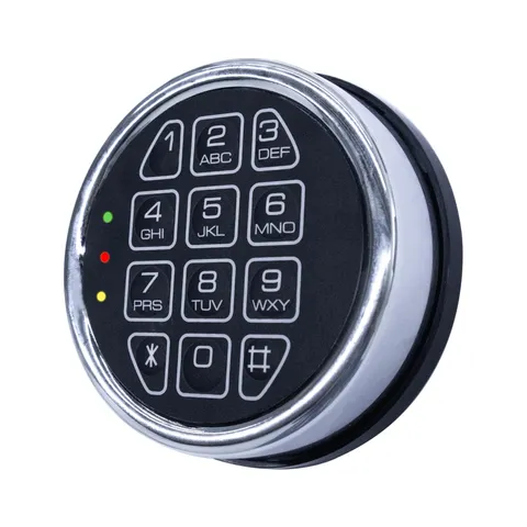 Chrome Electronic Safe Lock Replacement Keypad with Solenoid Lock, Fit High