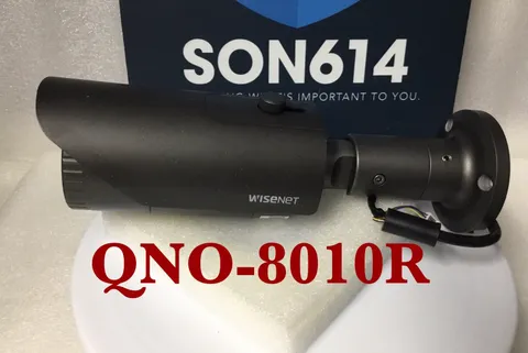 Hanwha Vision QNO-8010R Security IP Color Camera W/2.8mm 5MP VandalProof TESTED!