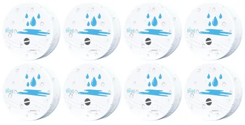 8 PCS 100dB Waterproof Water Leak Detectors Sensor Alarm Basement Bathroom