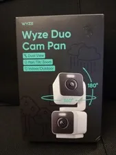 Wyze Duo Cam Pan Wired Dual Pan Tilt Color Night Vision Camera New Sealed