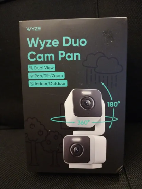 Wyze Duo Cam Pan Wired Dual Pan Tilt Color Night Vision Camera New Sealed