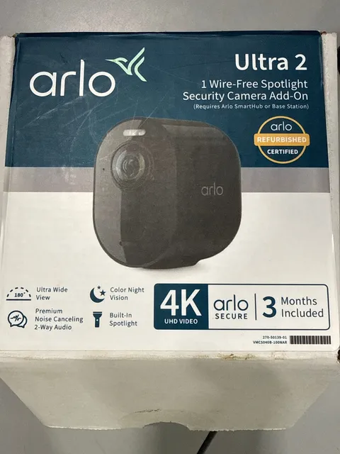ARLO ULTRA 2 SPOTLIGHT CAMERA - CAMERA ONLY - BLACK