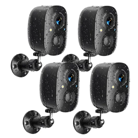 JESIOO Security Cameras Wireless Outdoor 2K WiFi Camera Black
