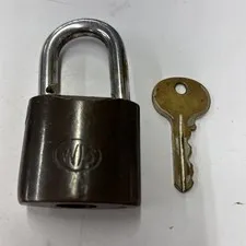 W.B. Steel Keyed Padlock, Matte Black 1 Key Heavy #8